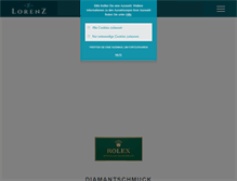 Tablet Screenshot of juwelier-lorenz.de
